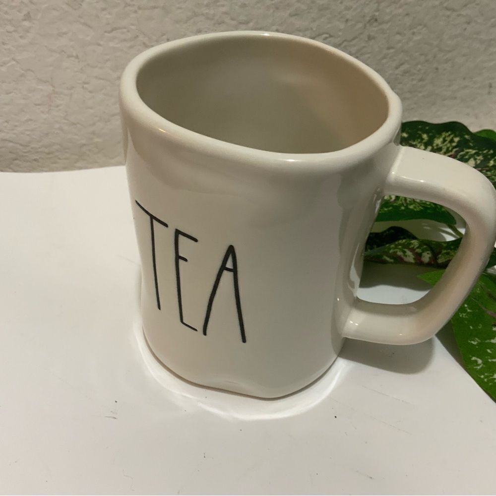 RAE Dunn tea Mug white black
